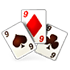 Baccarat is a game in which the player bet on whether their hand or the house banker's hand will be closest in value to nine, or if the hands will be tied.